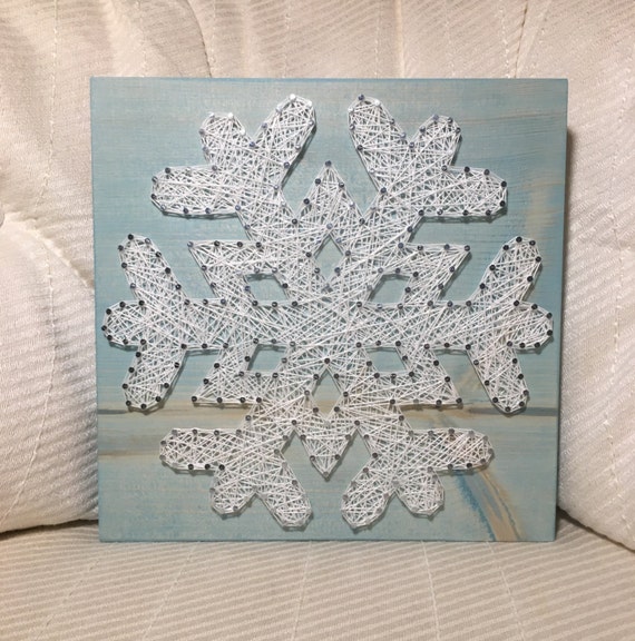 CUSTOM Snowflake String Art Winter Home Decor Christmas