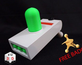 Portal Gun - FREE BADGE! - Rick and Morty - 3D Printed