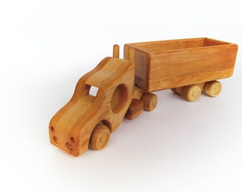 wooden transporter toy