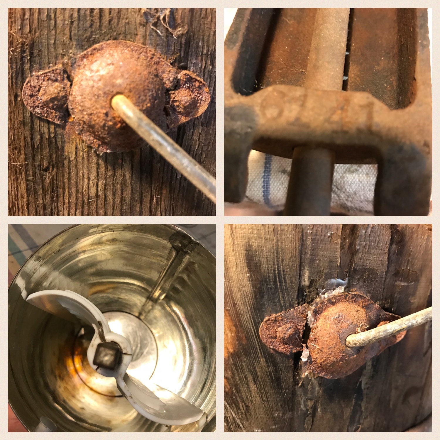 RARE Vintage Dixie Belle Cast Iron Hand Crank Ice Cream Maker