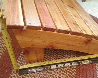 Adirondack footrest, Adirondack ottoman, Adirondack footstool, cedar ottoman, cedar footrest, cedar footstool