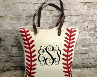 Baseball Tote, Baseball Bag, Baseball Tote Bag, Personalized Baseball Tote, Monogrammed bag, Baseball Tote, Baseball Bag, Baseball mom