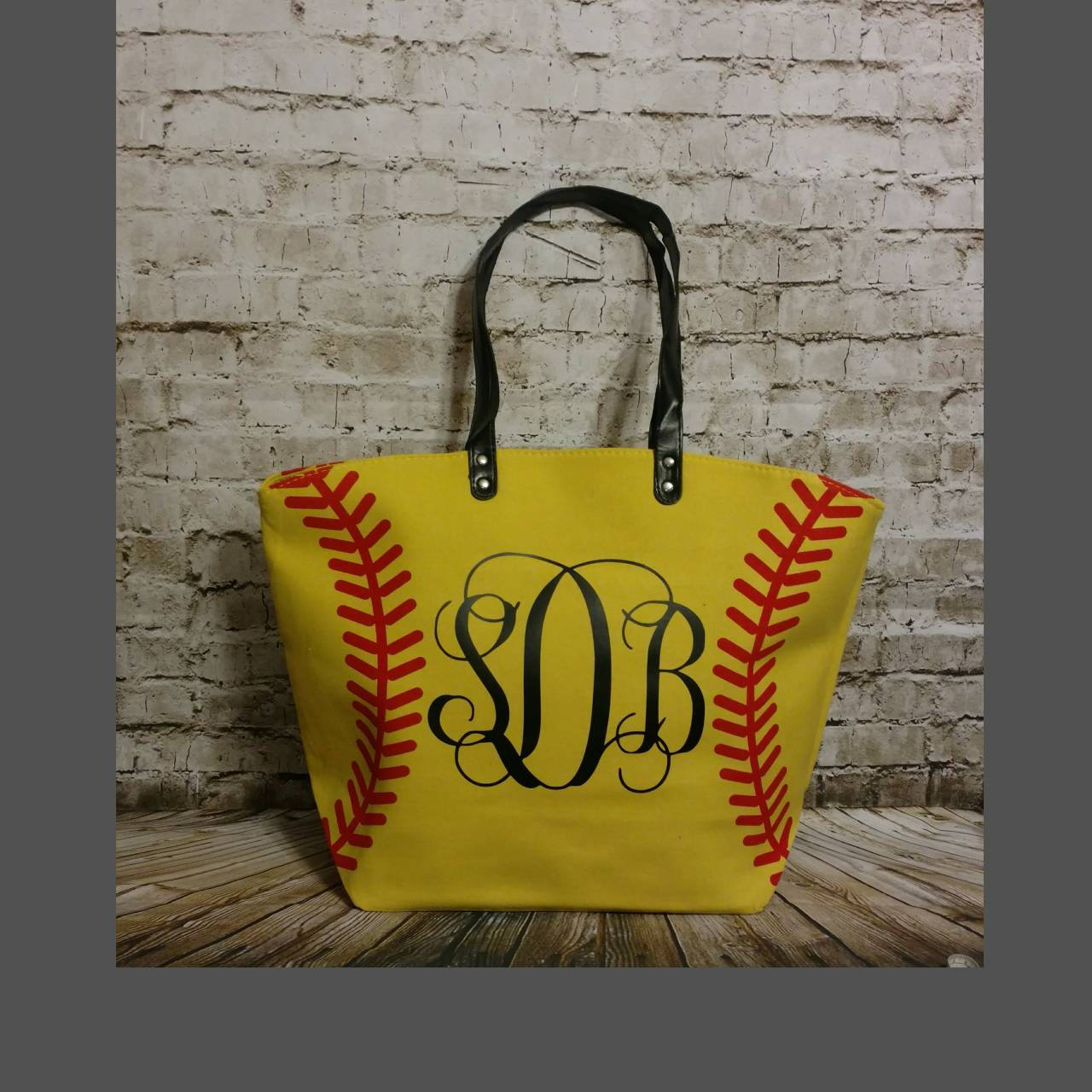 Softball Tote Softball Tote bag Personalized Softball Tote