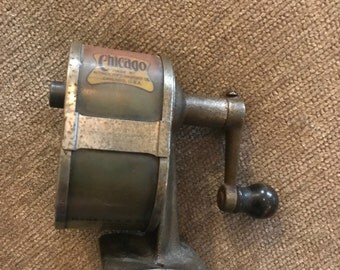 Vintage Pencil Sharpener Chicago Made by the Automatic Sharpener Co copyright 1921