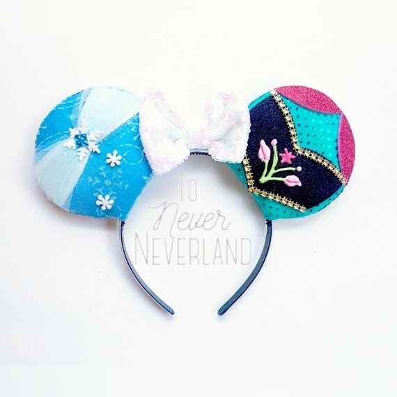 Frozen inspired Mickey Ears Frozen Disney inspired Ears Elsa