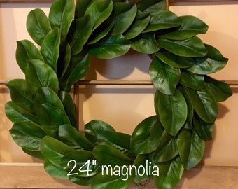 Magnolia Wreath, Fixer Upper Decor, Farmhouse Wreath