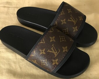 Handmade Louis Vuitton Slides