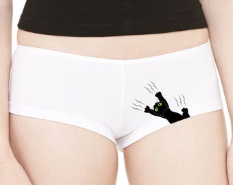 Cat Panties - Pussy Knickers - Pussy Cat Underwear - Lingerie - Sexy Underwear
