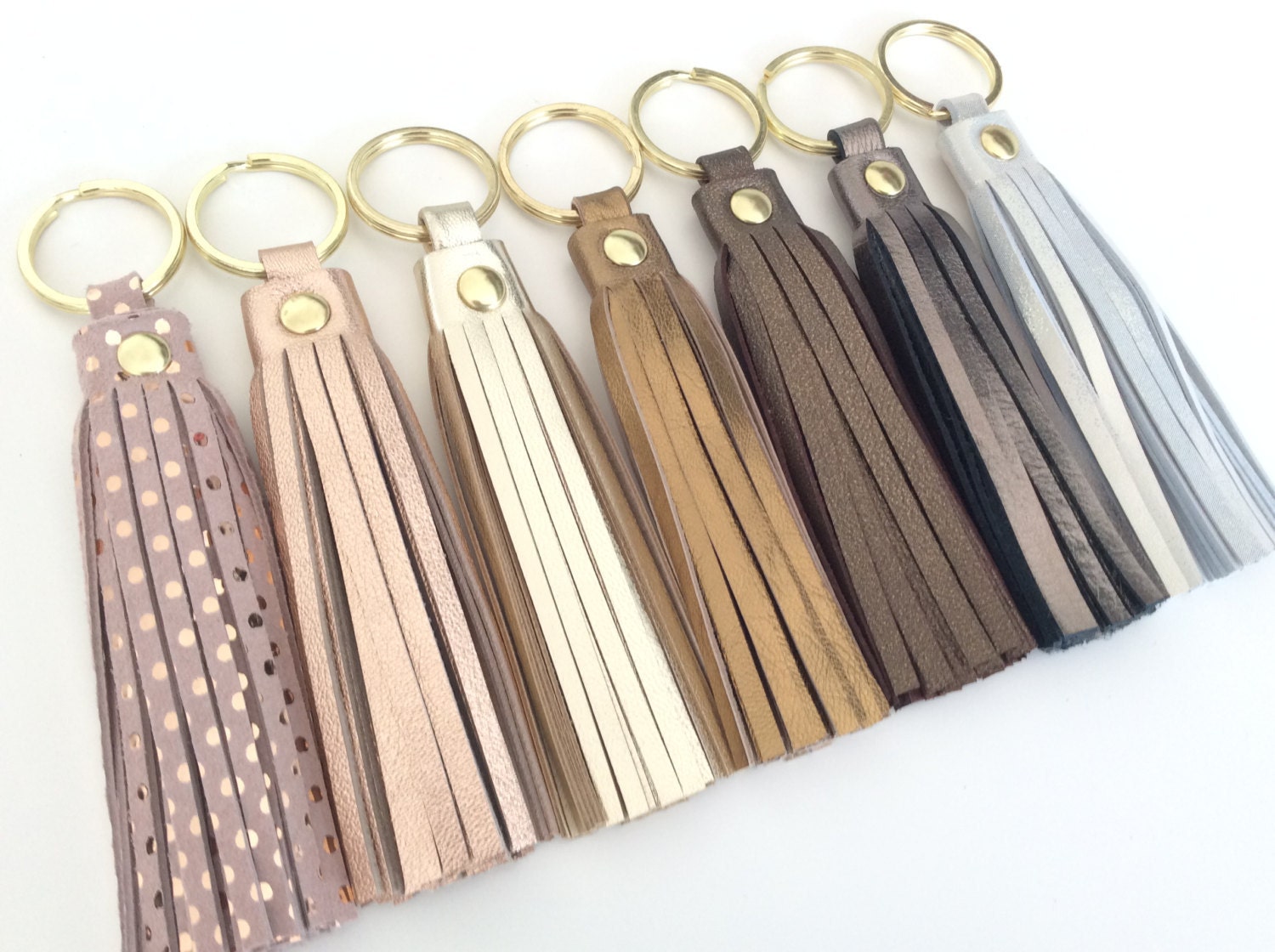 Leather keyring.Tassel Purse Charm.Tassel key chain.Key