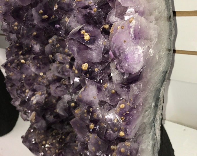 Amethyst Geode 18 inches tall!! Gorgeous Amethyst Cathedral from Brazil with Hematite 110 LBS - Fung Shui \ Healing Stone \ Home Decor