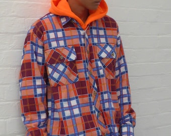 Acid Bright Check Flannel Shirt