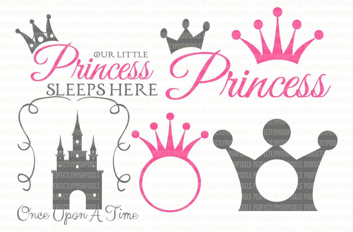 SVG Princess Crown Tiara Disney Princess svg Cutting Files