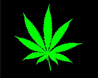 Cannabis Leaf Decal 