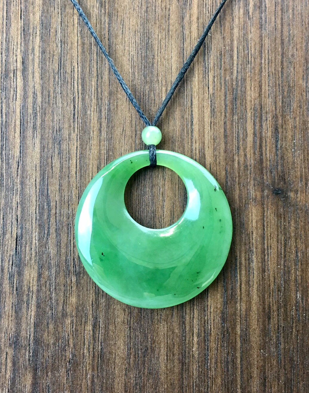 Canadian Jade Circle Of Life Pendant 0517 Nephrite Jade