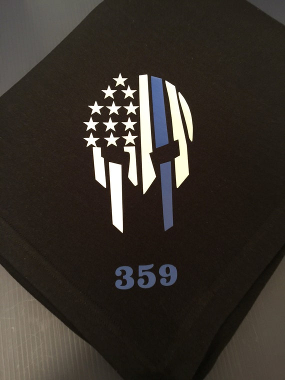 Thin blue line blanket Thin blue line throw blanket warriors