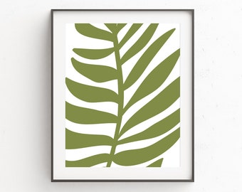 Bohemian Patio, Palm Leaf Print, Garden Patio Art, Palm Leaf Printable, Patio Decor, Palm Leaf Art Print, Monstera, Palm Leaf Wall Decor