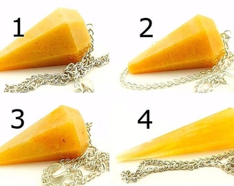 Yellow Aventurine Stone Pendulum(YOU CHOOSE!)Reiki/Chakra/Metaphysical