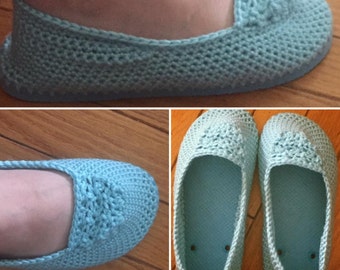 Ladies Flip Flop Slipper, Crocheted slipper, Crocheted Flip Flop Slipper, Summer Slippers, Outside Slipper, Flip Flop Slipper