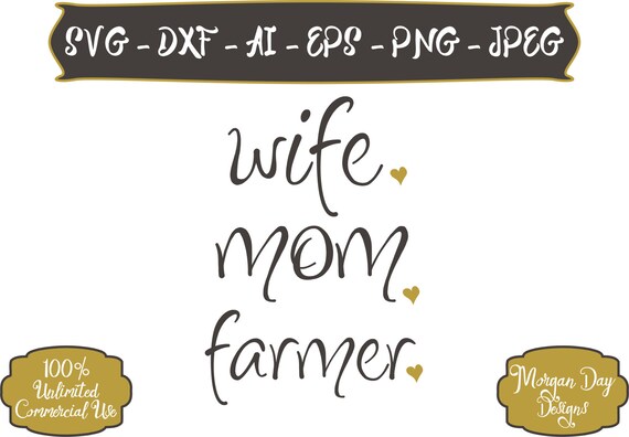 Download Wife Mom Farmer SVG Mom Life SVG Wife SVG Chef svg