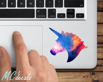 Macbook sticker unicorn mac decal macbook pro color vinyl sticker macbook air galaxy c011