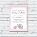 Pink Elephant Baby Shower Printable Invite Elephant Baby