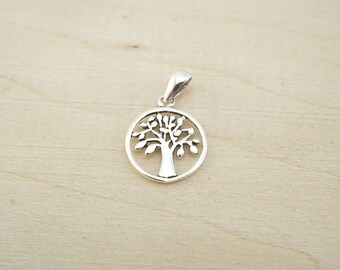 Sterling Silver Small Tree Charm - Sterling Silver Wholesale - Wholesale Sterling Silver Charms - Sterling silver family tree