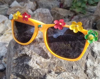 Tropical sunglasses | Etsy