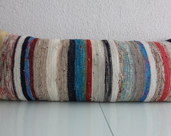 woven lumbar pillows long pillows lumbar multi kilim lumbar pillow 16x42 kilim pillow cover long lumbar 40x106 cm oversized cushion lumbar 1