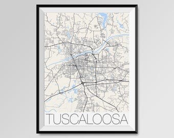 City map Tuscaloosa Alabama pdf
