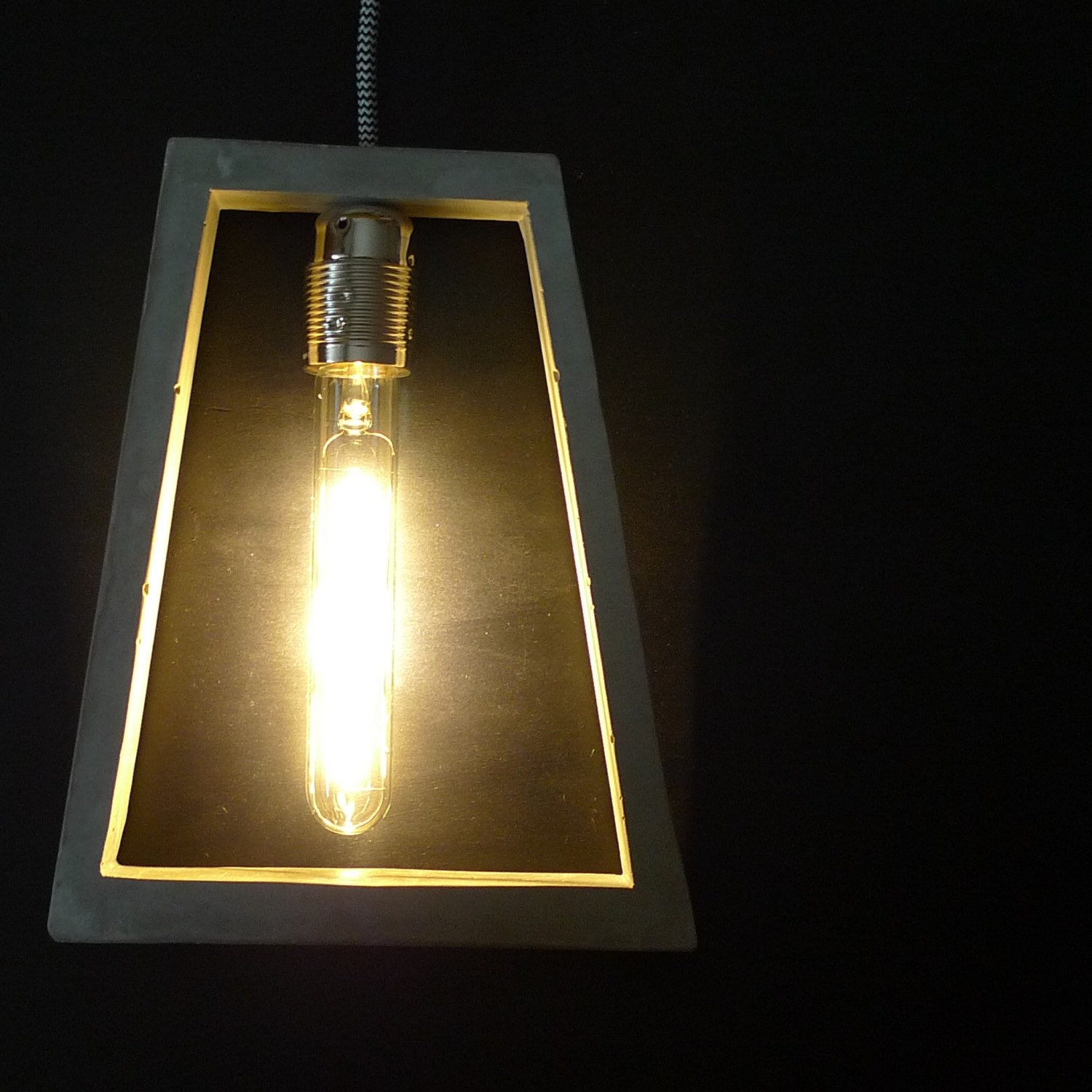 Lampada da soffitto geometrico cemento lampada di trendbolt