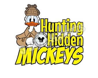 Hidden Mickey SVG dxf pdf Studio, Hunting Hidden Mickeys svg Studio, Donald Duck SVG dxf pdf Studio, Disney svg dxf pdf Studio