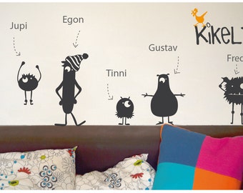 Monster wall decals | Etsy