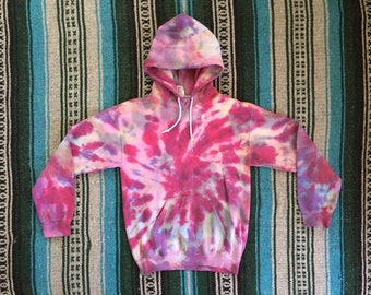 Pink/Purple Tie Dye Hoodie (Small)