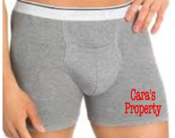 Mens Personalized Underwear, Fun Custom Boxer Brief Underwear, Valentines Funny Bachelor Party Wedding Gift for Men Sexy Men Underwear Groom