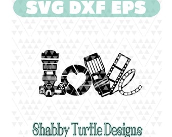 Camera Love SVG, DXF, EPS