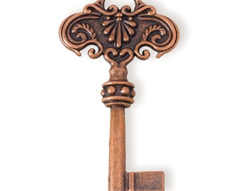 Giant Key Pendant - Antiqued Imitation Copper (STEAM105)