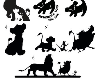 Simba Car Decal Rafiki Disney Lion King Vinyl