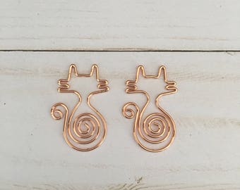 Rose Gold Cat Clips (Set of 2)