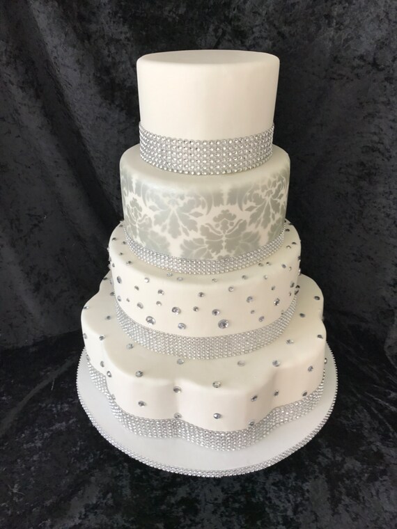 Bling faux wedding cake