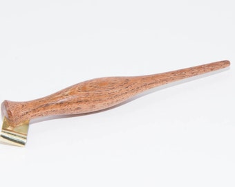 Pocket Size Solid Mesquite Oblique Pen Holder