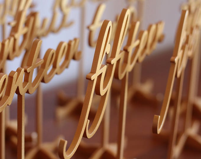 Wedding Numbers-Gold Table Numbers-Gold Wedding Numbers - Table numbers