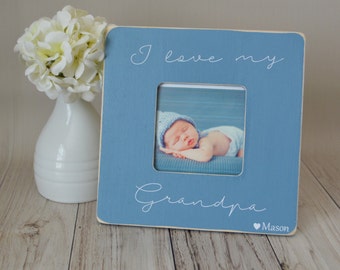 Grandpa picture frame, custom picture frame, grandpa gift, father's day gift, personalized picture frame, kid's picture frame