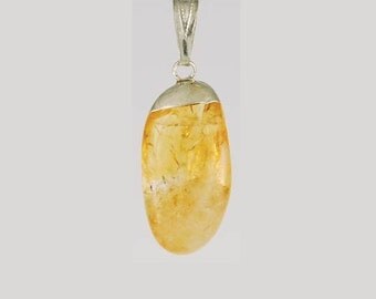 Citrine Pendant - Tumbled ~1/2-3/4"