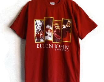 T-shirt Elton John World Tour 1973 Madison Square Garden - Taille XL - Neuf