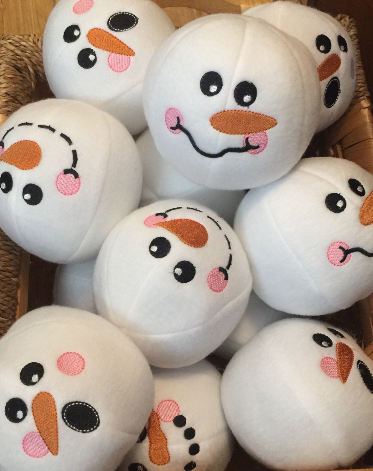 stuffed snowballs toy