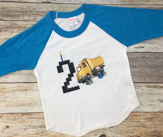 etsy lego birthday shirt