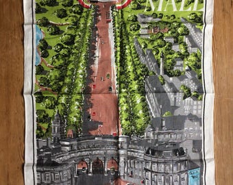 Vintage 1960s Irish Linen Tea Towel