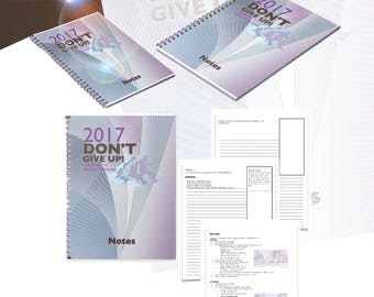 JW.ORG notebook . 2017 Convention program notebook. 8.5 x 11 standard note sheets. Durable safe Plastic Coils.