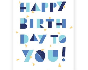 Happy Birthday to You • Single Card