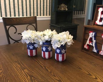 Patriotic jars -pint size